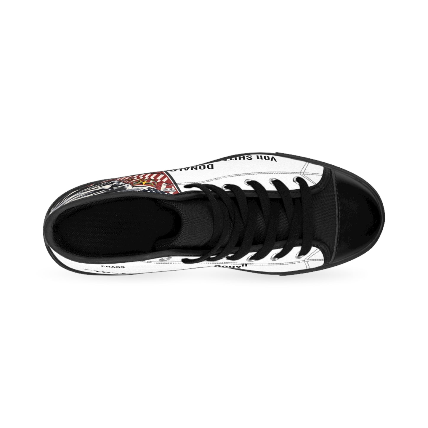 "DONALD von SHITESENPANTZ" Men's Classic Sneakers by VALPYRA SKULLSTYR (black)