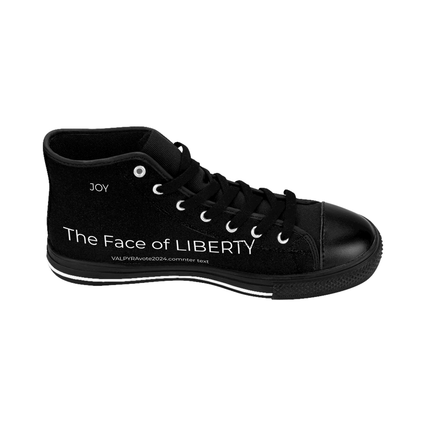 "The Face of LIBERTY KAMALA HARRIS" Men's Classic Sneakers By VALPYRA SKULLSTYR