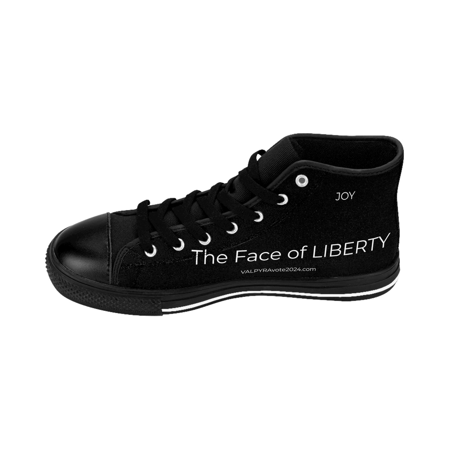 "The Face of LIBERTY KAMALA HARRIS" Men's Classic Sneakers By VALPYRA SKULLSTYR